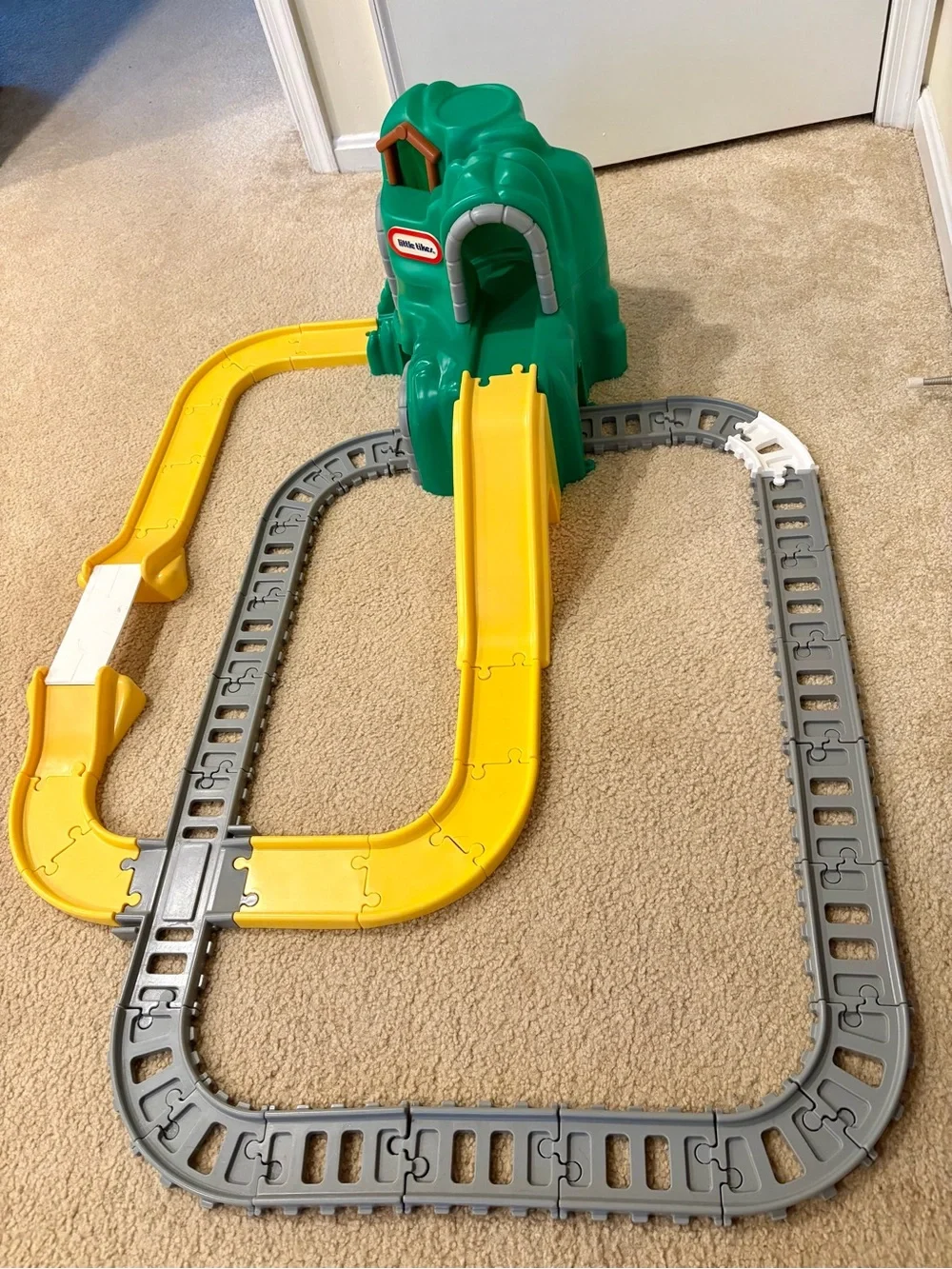 Little Tikes Green Mountain Track Playset with Yellow Slide
